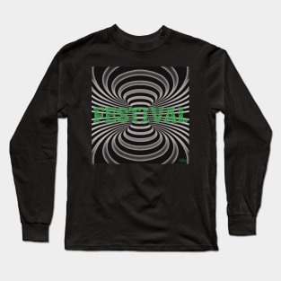 Festival Optical Illusion Long Sleeve T-Shirt